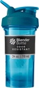BlenderBottle Shaker Seria Pro Perfect pentru Shake-uri de proteine și antrenament înainte, 24-Ounce, Ocean Blue