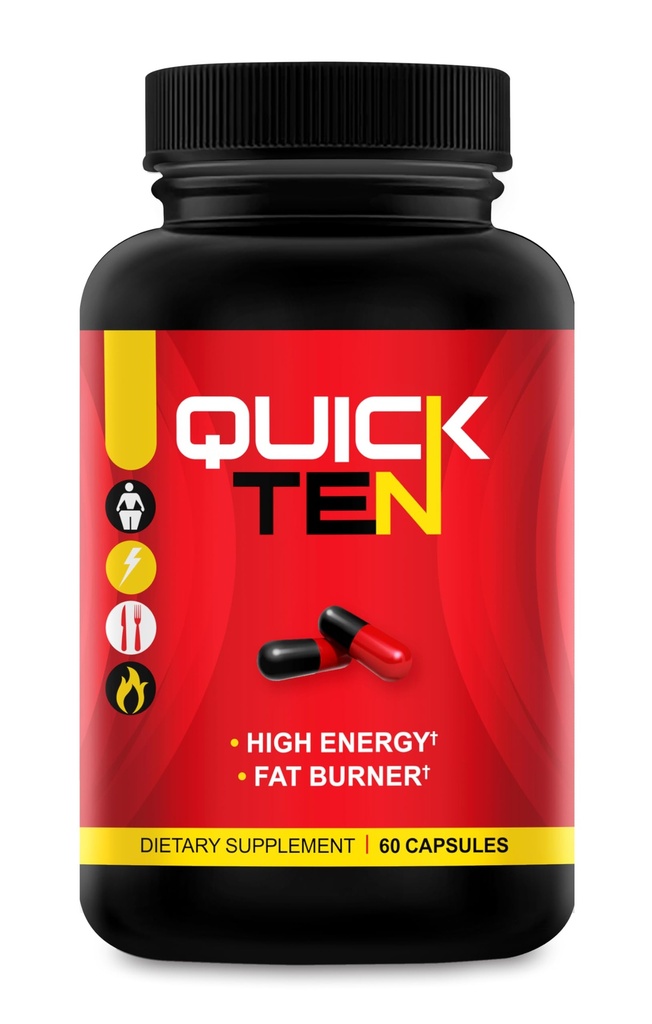 Rapid zece - cele mai bune pastile de pierdere in greutate - Booster de metabolism natural, Apetit Suppressant, Pastile de ardere grasimi - Pastile Dieta Premium pentru femei și bărbați - Energie și concentrare Blend - 60 capsule