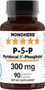 MONOHERB Piridoxal 5- Phosfat 300 mg - 90 Capsule vegetariene - P5P Vitamina B6 activată - foarte biodisponibilă