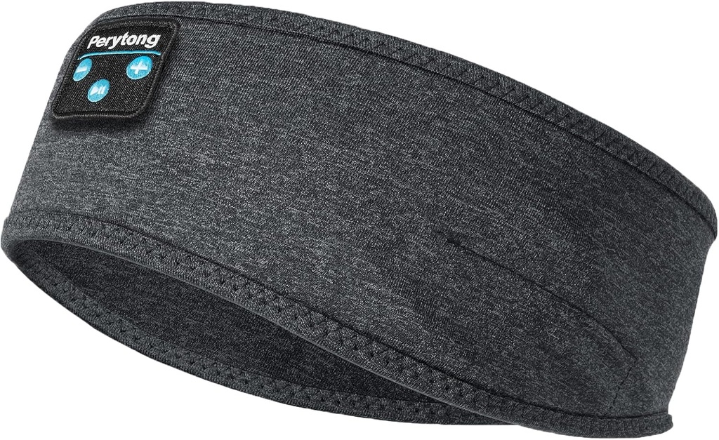 Perytong Căști de somn noi Bluetooth Headband, Wireless Soft Căști de dormit cu Ultra-Thin Speakers Perfect pentru Sleepers Side, Running, Antrenament, Jogging, Yoga, Travel