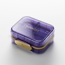 Bexeen Medicine Organizator Pastile Travel Drăguţ Pilulă Cutie de pastile mici pentru Purse Mini Pilula Caz Portabil Deţinătorul de vitamine Organizator Compact Dimensiune călătorie Medicamente Daily Pocket Farmacie pentru Supliment