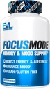 Evlution Mental Energy and Focus Supplement for Adulti - Nootrops Brain Supplement with Caffeine L Theanin Alpha GPC and Huperzine A Nutrition Focus Pastilele pentru performanta sustinuta pe varf