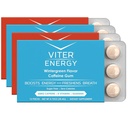 Viter Energy Caffeinated Gum 60mg Caffeine, B Vitamine, Guarana, Sugar Free. (Variety, 12pcs, 4 Pack)