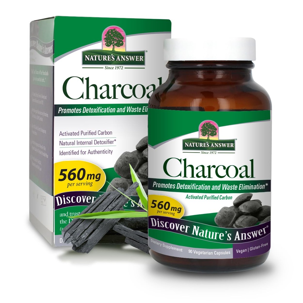 Răspunsul naturii Charcoal activat 90-Capsules 