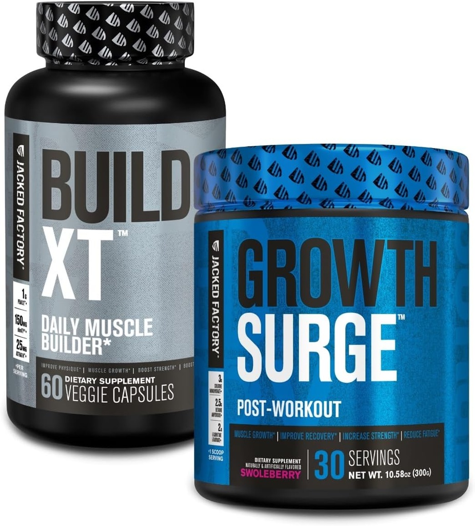 Fabrica Jacked Build-XT Daily Muscle Builder Supliment, Creștere Surge Post Antrenament de recuperare și creștere musculară