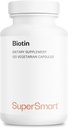 Supersmart - Biotin 10000mcg / 10g pe zi (High Potenty) - Vitamina B7 Biotin Supliment - par sanatos, piele & unghii 