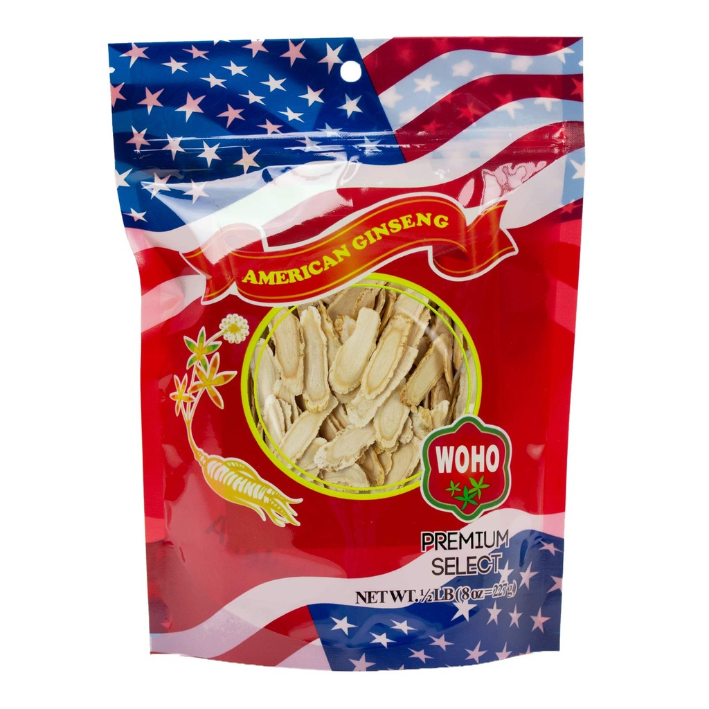 WOHO American Ginseng #127.8 Big Slice Bag 8oz