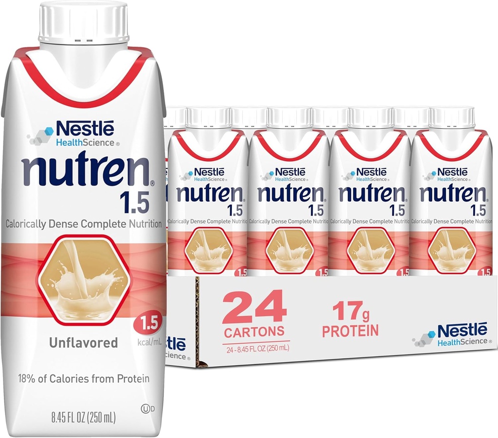 Nestle Nutren 1.5 Tube Feeding Formula 250 ml nearomată Cutie 24 Ct