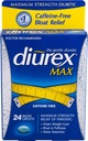 Diurex Max Caplete de apă Cafeina gratuit - 24 Caplete, pachet de 2