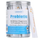 ZEBORA Probiotice pentru femei, bărbaţi şi copii, Prebiotice şi Probiotice pulbere pentru Digestive şi Immune Gut Health - Suport sănătos-Respirator-Sistem Gluten gratuit şi non OMG-uri, 30 Pachete
