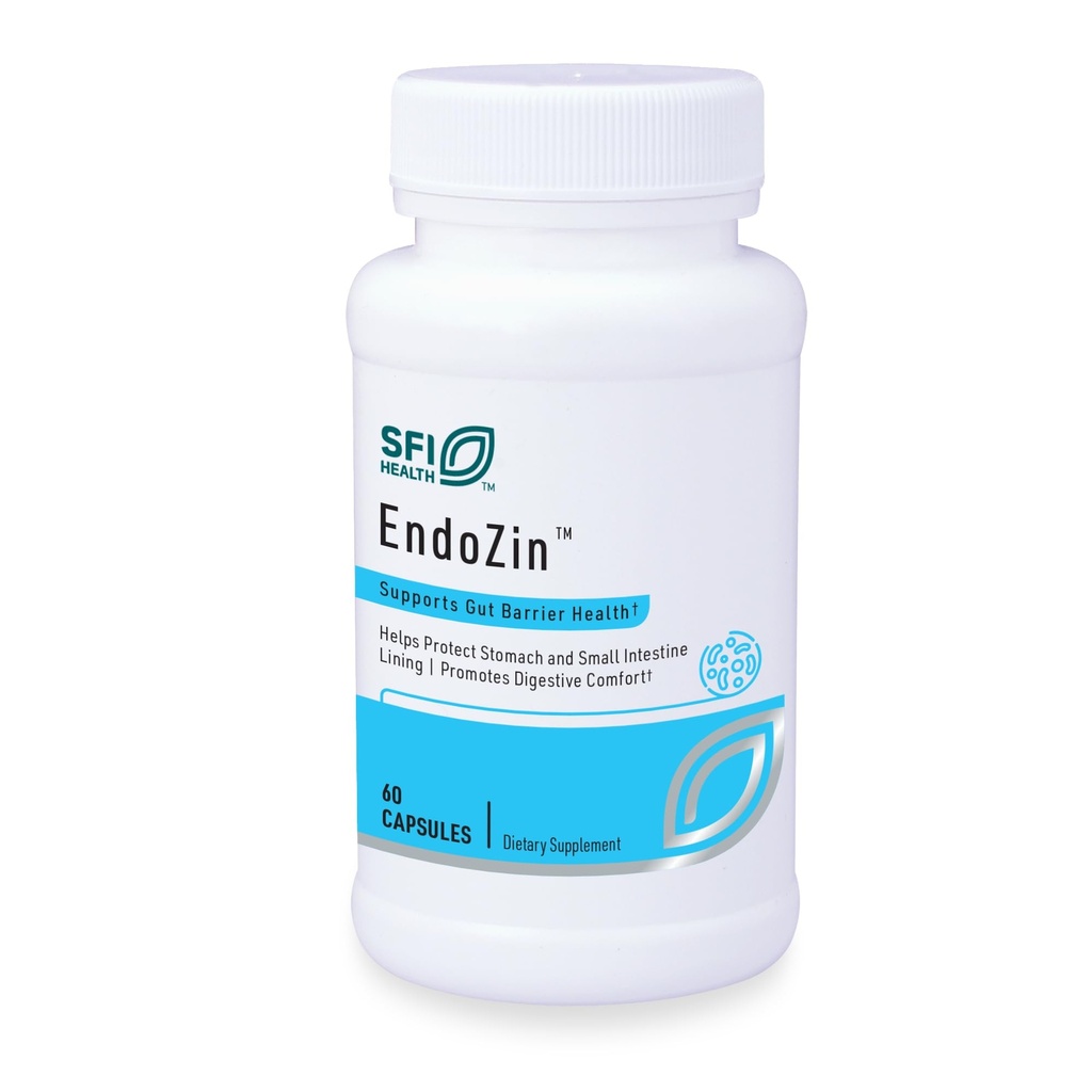 SFI Health Klaire Labs Endozin - zinc Carnosine Complex cu L-glutamină pentru a sprijini funcția de barieră intestinală, hipoalergic (60 capsule)