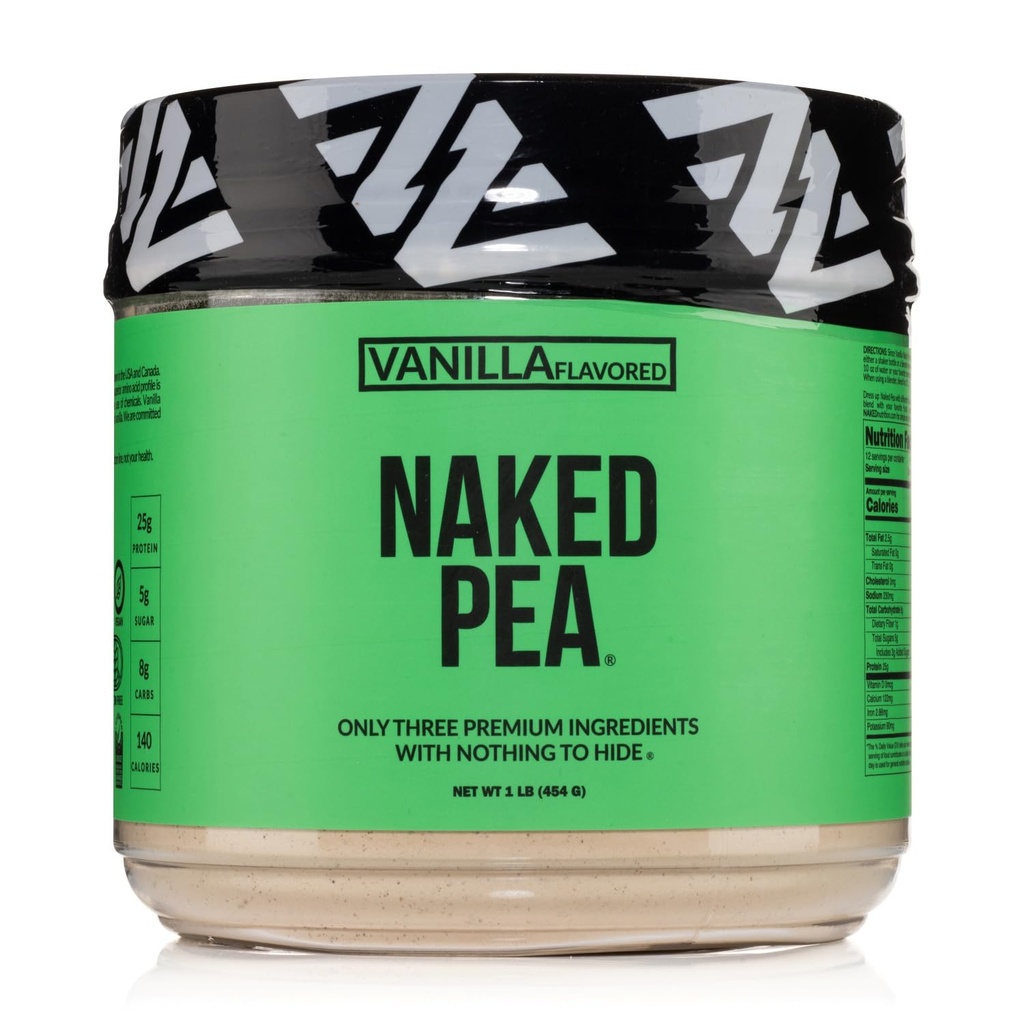 Vanilla Pea Proteina Izolat de la Ferme din America de Nord, Doar 3 Ingrediente, Vanilla Vegan Proteina, Gluten-Free, Soy gratuit, OMG-uri - 1LB