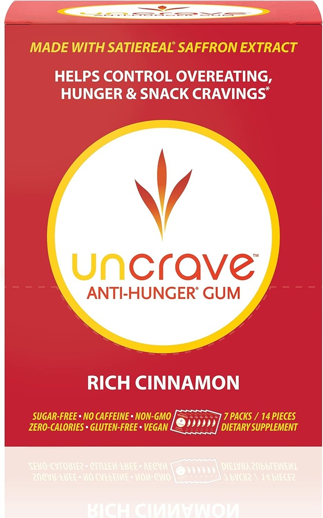 Gumă UNCRAVE - Infuzată cu 100% extract de șofran pur 