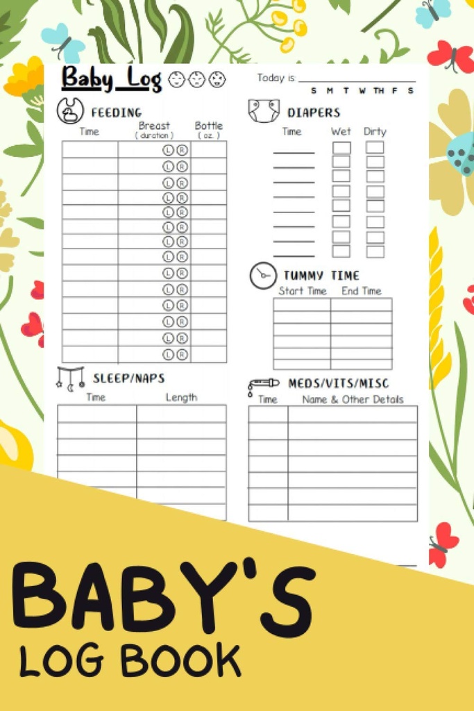 Cartea de jurnal pentru copii: Un copil complet / Newborn program de zi cu zi jurnal de urmărire / Notițe pentru dădaca, mama, tata, și noi părinți 