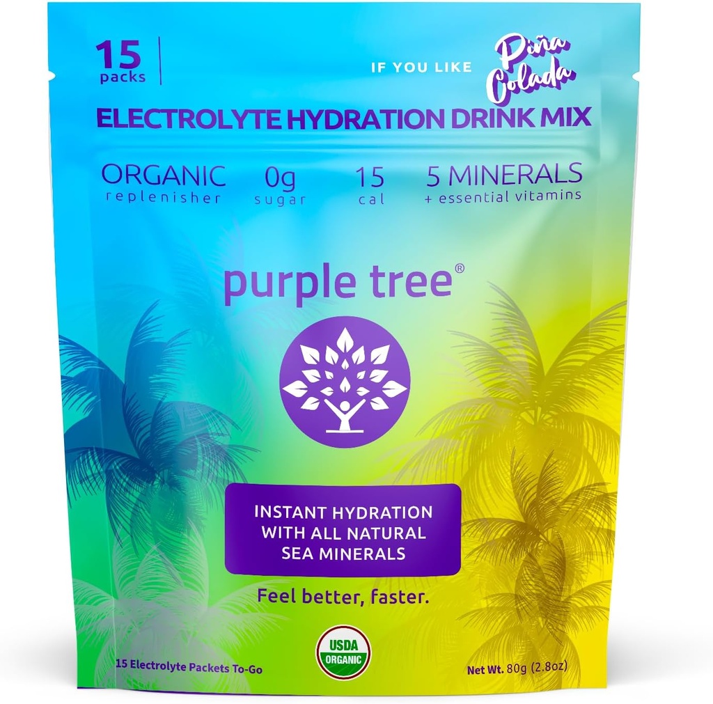 Arbore purpuriu Electrolit Organic Hidratare Pachete 
