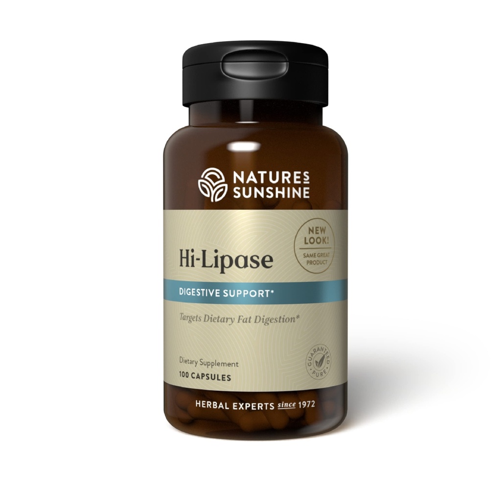 Sunshine Hi Lipase Supliment alimentar, 100 capsule 