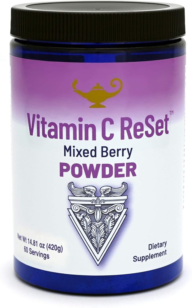 RnA ReSet Vitamin C Reset – Berry-Flavored Vitamin C Powder with Potassium & Fruit Blend, 14.81 Oz (60 Servings)