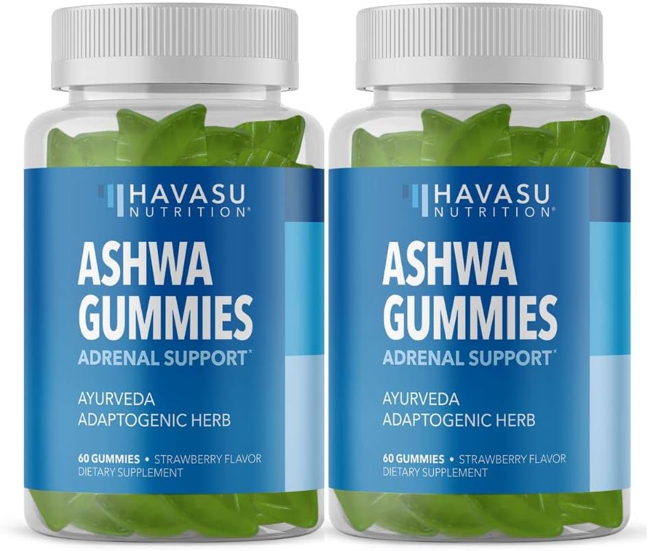 Ashwagandha Gummies Supliment conceput pentru a sprijini un calm natural - Suport natural - Gume Ashwagandha pentru femei si barbati - non-GMO și gluten-gratuit - 120 Vegan gume de capsuni