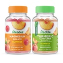 Magneziu durabil 85mg + Curcumin turmeric, Gummie Bundle - mare Tasting, Supliment de vitamine, Gluten gratuit, OMG gratuit, Guma de mestecat