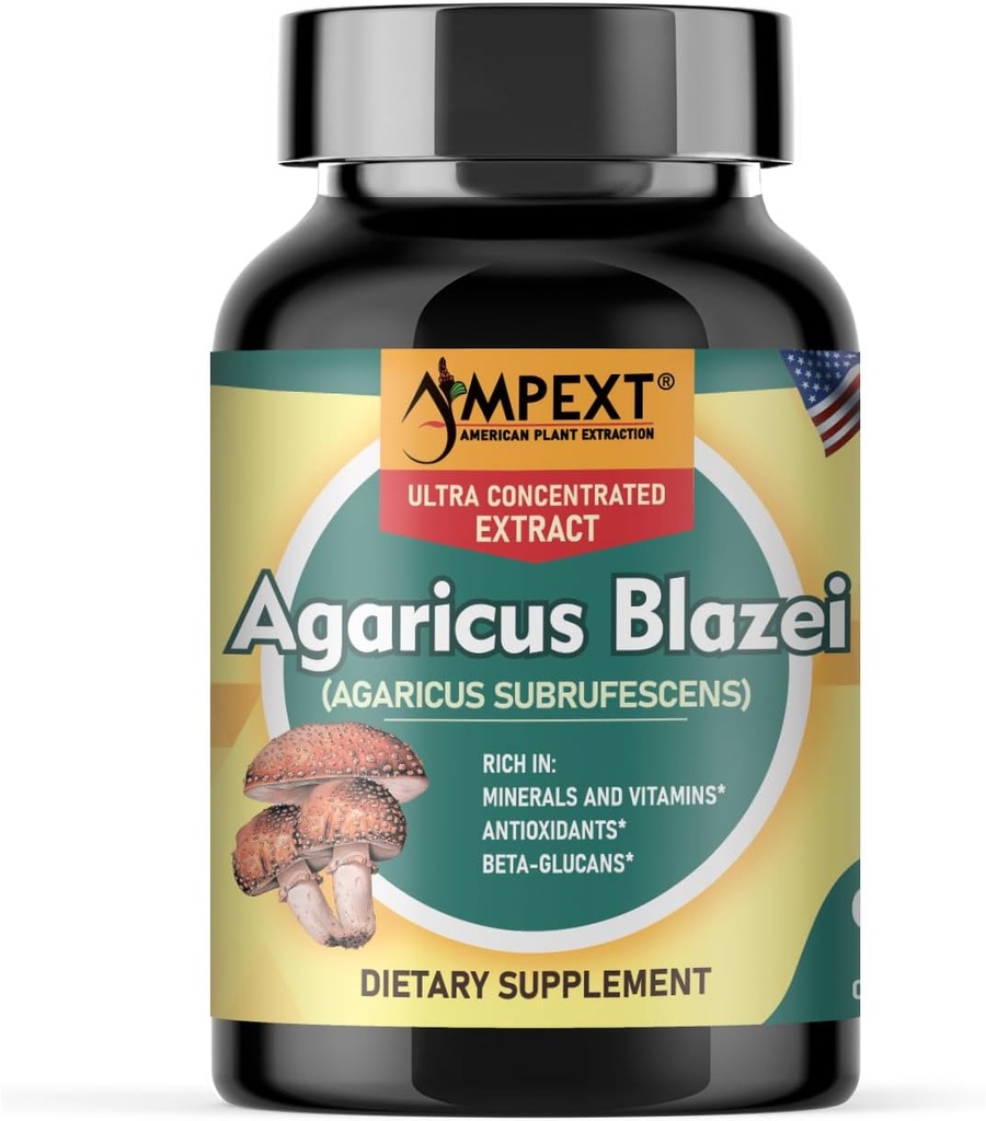 Agaricus Blazei Mushroom Extract - Boost imunitar, Nivele echilibrate, Acţiune adaptogenă 