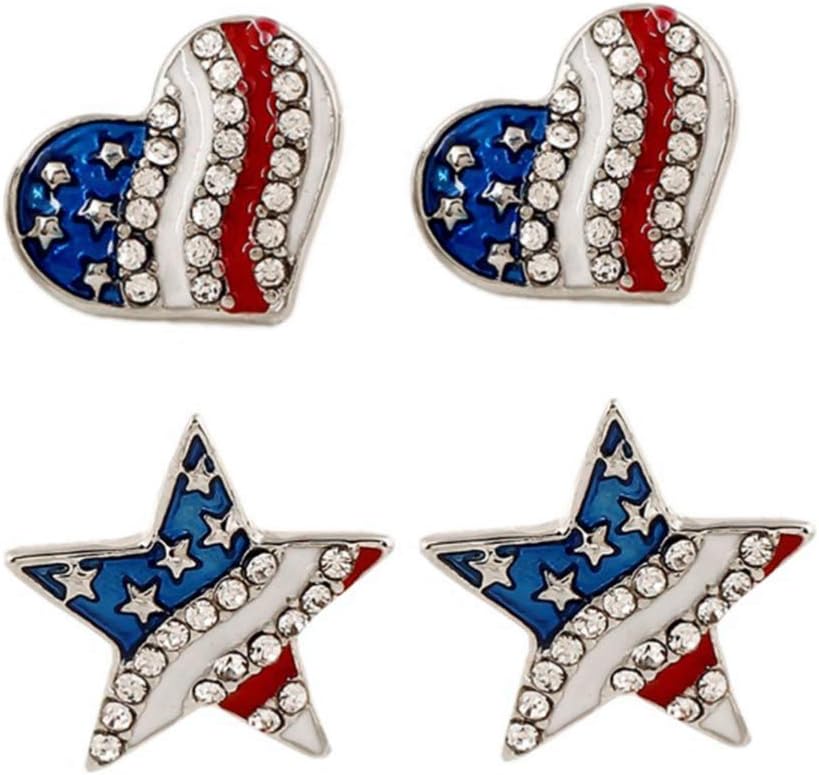 PRETYZOOM Cercei Patriotice Drapel american Picatura ureche pentru femei Bijuterii picatura urechii Lightweight Fashionable Party Accessory