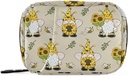 Gnome Bees Pill Box 7 zile Pill Case de călătorie Pilulă Organizator sac cu Zipper Portabil Weekly Vitamina medicament Holder Pouch Bag