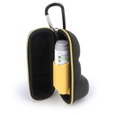 CASEMATIX Astma Inhaler Case cu Lanyard și Clip Pe Keychain Carabiner, Inhalator Holder extins la Fit Standard Rescue și noi dispozitive de inhalator Albuterol până la 4 inches - Include numai caz de astm