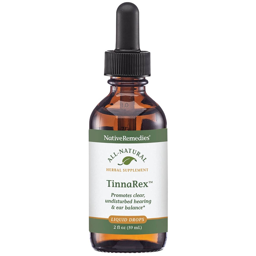 Remedii native TinnaRex - Toate Suplimentul Natural Herbal promovează audiere clară și netulburată - Sprijină Structuri urechi, Conducție acustică și convecție - 59 ml
