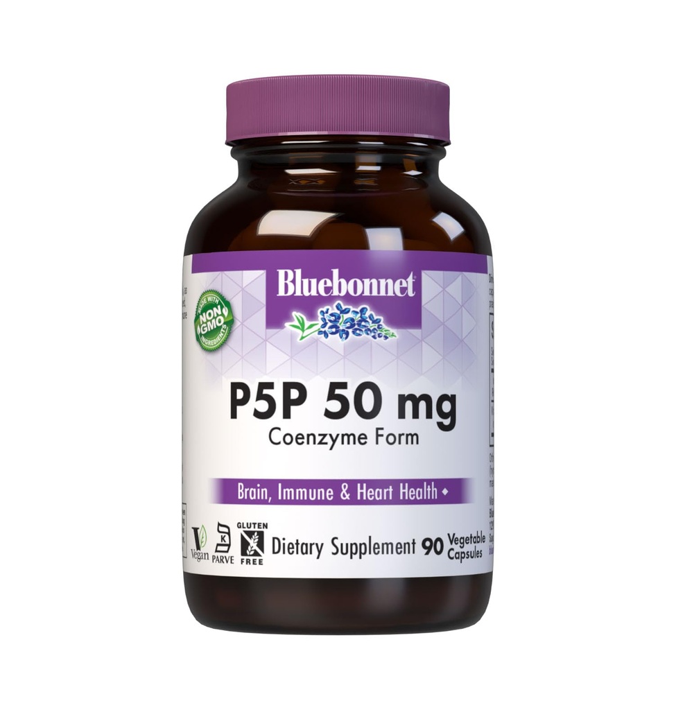 Nutriţie Bluebonnet - CelularActive P-5-P 50mg - 90 Capsule vegetariene