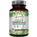 Vegan Omega 3 - Carrageenan Free Plant based Algal DHA/EPA- 60 Veggie Softgels - Suporturi Brain, Heart & Prenatal Health - Suplimente esentiale pentru acizi grași
