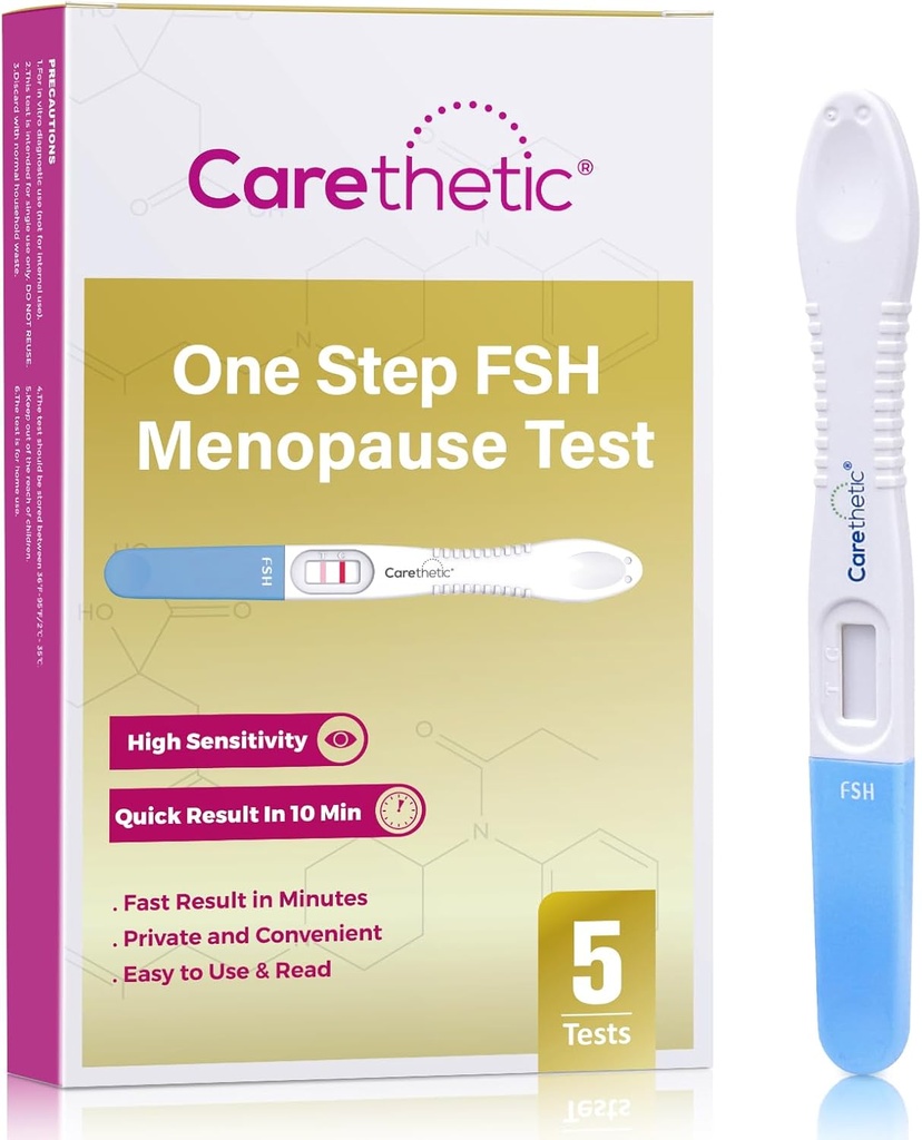 [Pachet] Kit de testare FSH pentru menopauză - Testul menopauzei la domiciliu, Detectarea de FSH pentru perimenopauză şi monitorizarea fertilităţii