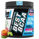 BPI Sports BCAA - BCAA Powder - Ramuri lant Aminoacidi - Recuperare musculara - Sinteza proteinei musculare - Lean Muscle - Imbunatatirea performantei 