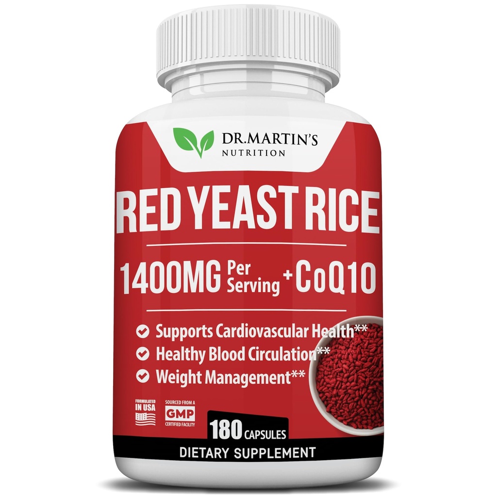 Red Drojdie extract de orez 1400mg Supliment 180 Conte 