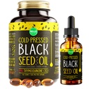 Maju Superfoods Black Seed Oil 2 oz și Black Seed Oil Capsule Bundle