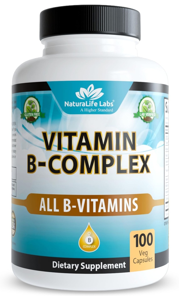 NaturaLife Labs Vitamina B-complex cu vitamina C și acid folic 