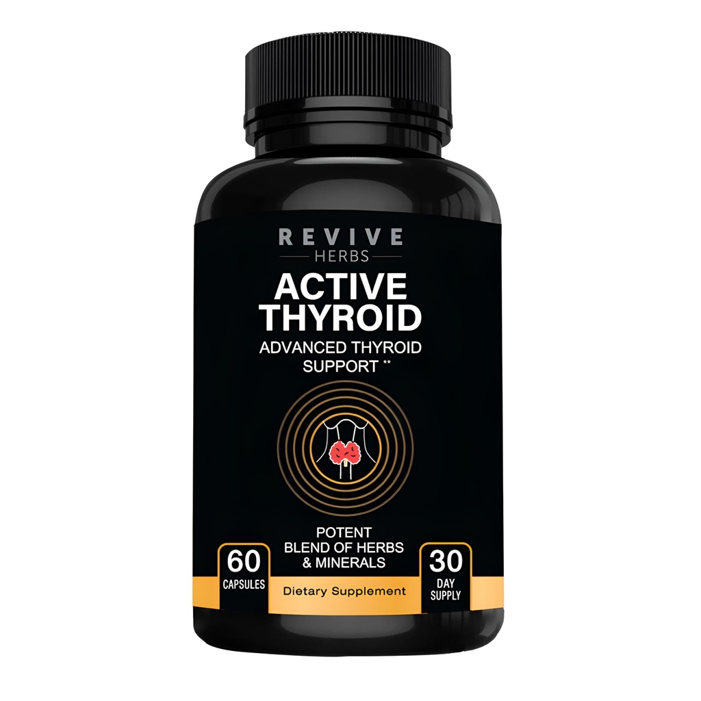 Suport tiroidian: Amestec puternic de Ashwagandha, Iod, Seleniu, Magneziu, Zinc, Vitamina B12 & More pentru sănătatea optimă - 60 Capsule