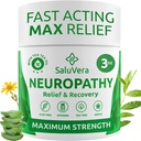 Neuropatie Durere Relief Cream - Putere maximă durere nervoasă Reliever pentru picioare, degetele de la picioare, mâini, picioare cu Aloe Vera, Arnica, MSM vitamina B6 și mentol pentru ajutor rapid 3oz