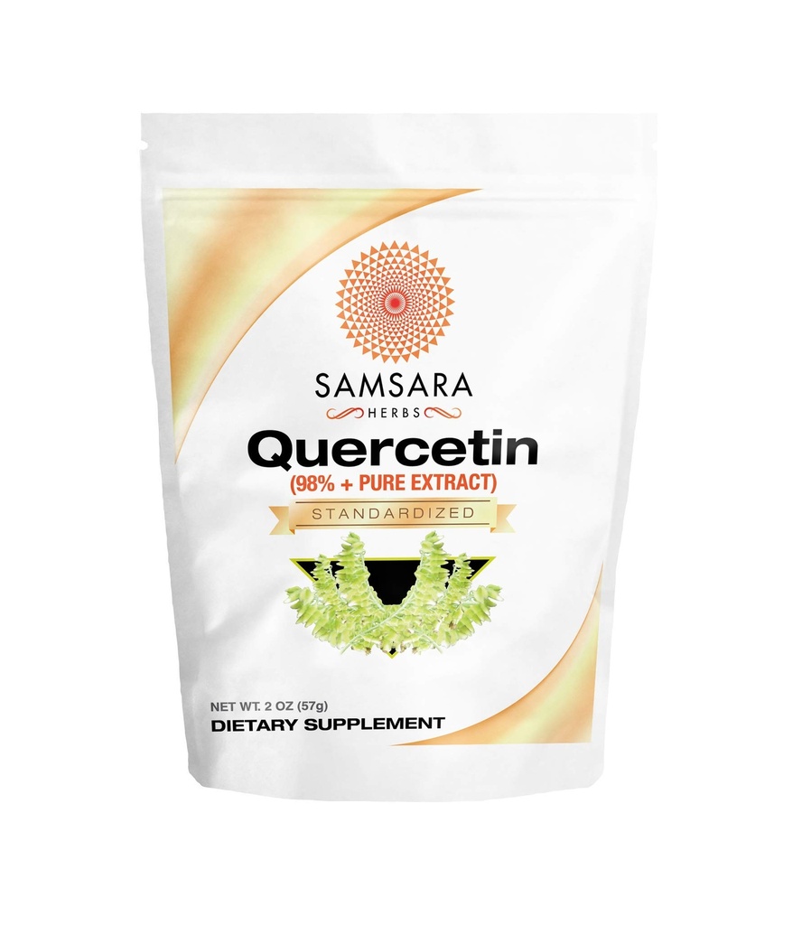 Samsara Herbs Querbetin 98%+ Pure Extract pulbere (2oz/57g) - egal cu 114 x 500mg capsule