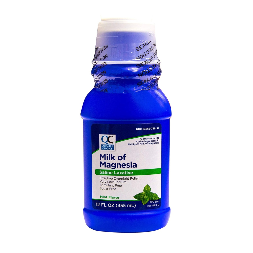 Cality Choice Milk Of Magnesia Mint Flavor 12 Fl Oz (Pachet de 6)