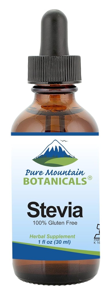 Pure Mountain Botanics lichid Stevia picături - îndulcitor natural - concentrat zahăr gratuit Substitue diabetic Ideal pentru Keto Low Carb și Vegan Diet Mare suplimentare la programul de pierdere în greutate