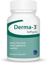 Ceva Derma-3 Softgels, Omega-3 Acid gras & supliment de vitamina pentru câini de talie mare (60 Număr)