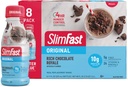 SlimFast Masă de înlocuire Shake, original bogat ciocolată Royale, 10g de gata să bea proteine pentru pierderea in greutate, 11 Fl. Oz Sticla, 8 Conte