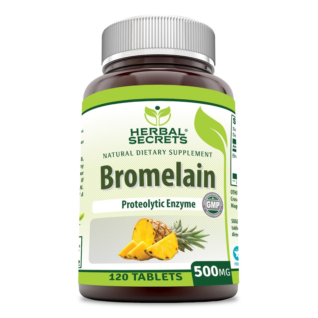 Secrete plantei Suplimentul Bromelain 500 Mg Suplimente tablete 