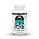 Sursa Naturals B-50 Complex 50 mg B-Vitamina pentru suport de producție de energie - 250 comprimate