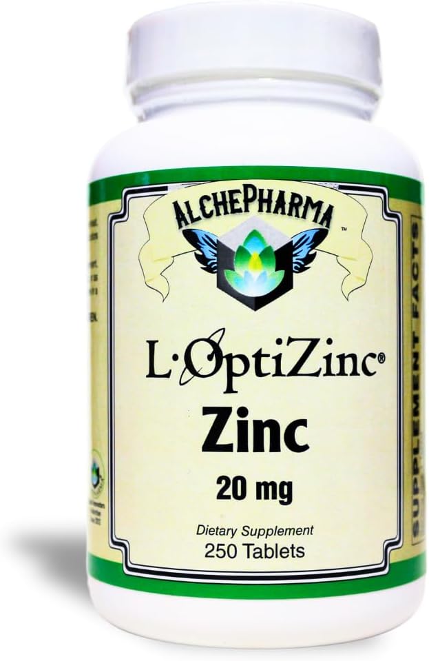 AP L-OptiZinc® 20mg (The Original 1:1 Complex de zinc Legat de 100% metionină naturală) (250)