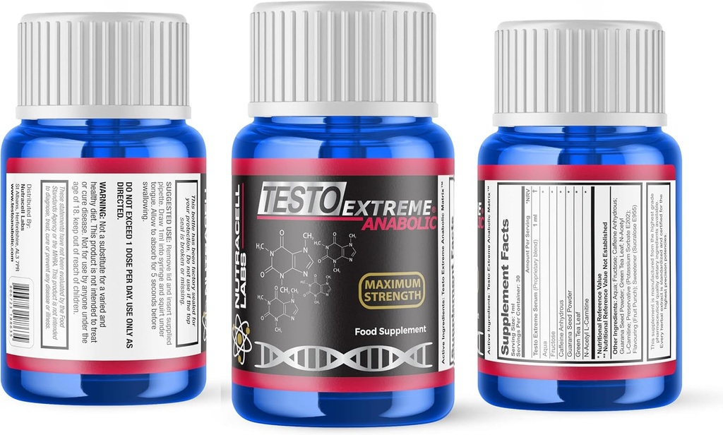 Testo Extreme Anabolic (4 Lună curs) Testosteron Booster, musculare de creştere şi putere Stack