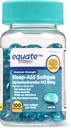 Equate Concentrație maximă Sleep-Aid Softgels, 50 mg, 100 Conte