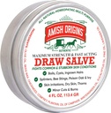 Amish Origins Desenează Salve Ointment, 4 oz Putere maximă Fast Acting Salve Salve for Splinters, Boil, Bee Stigs, Cyst, Anti Itch Cream, Made in USA