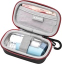RSOSC care transportă cazuri pentru adulți și copii Astm inhalator - negru (numai cauza)