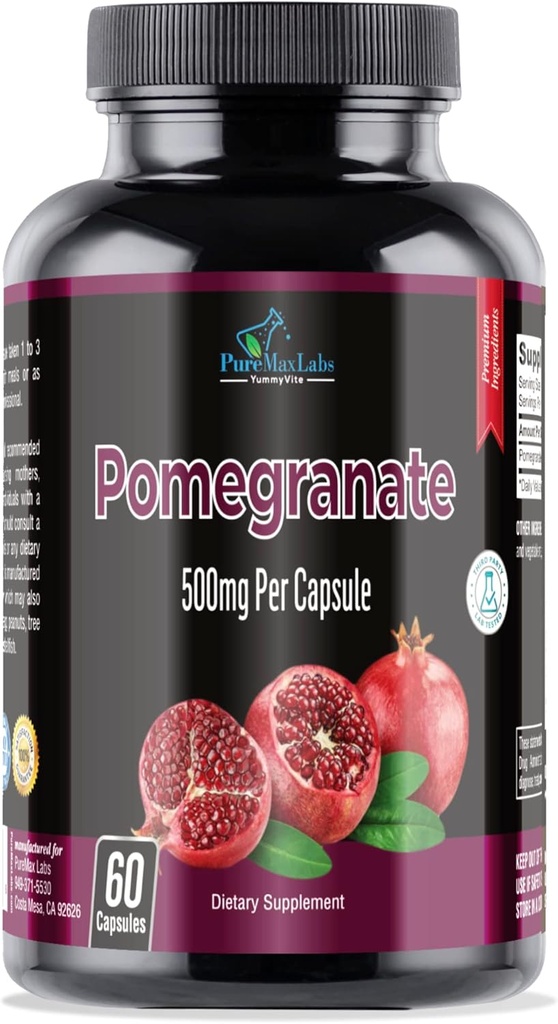 Capsule de rodie - 500 mg, superfood antioxidant - 60 capsule